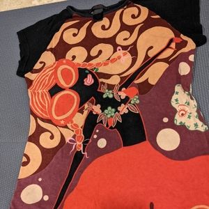 Custo top with lace back